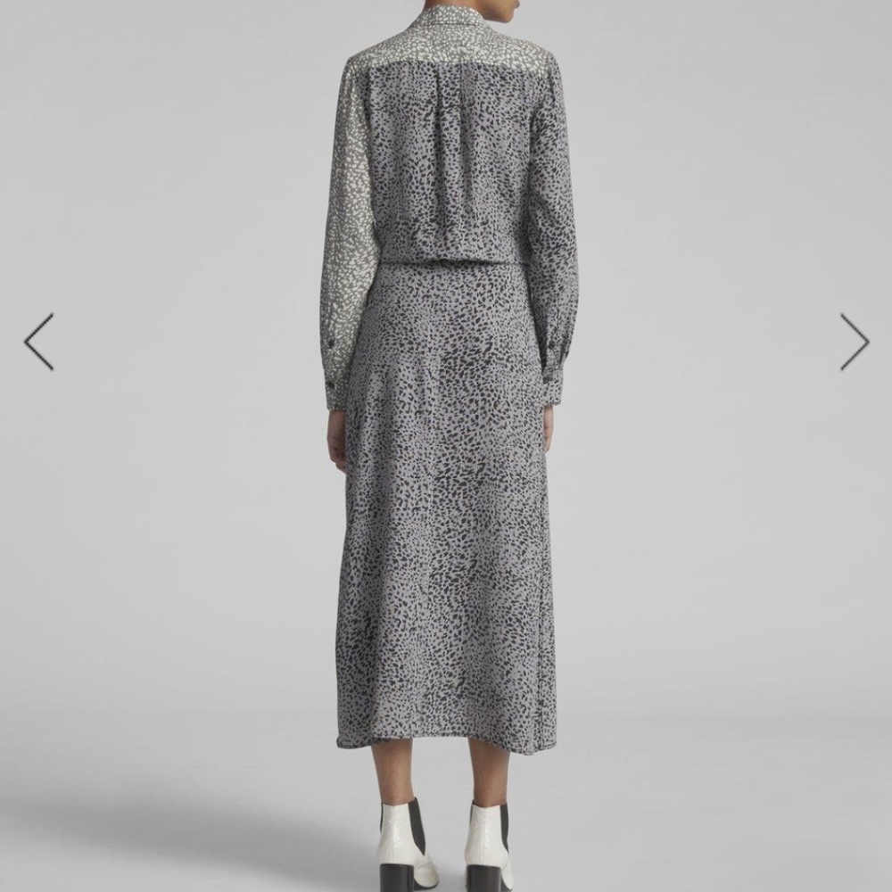 Rag & Bone Karen Cheetah Print Silk Wrap Dress